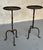 Metal Pair of Spanish Iron Drinks Table With Twisted Stems For Sale - Image 7 of 12