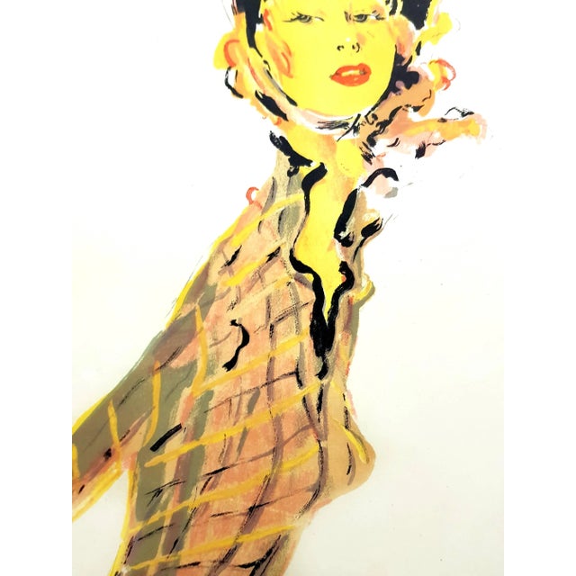 Domergue - Parisienne - Original Signed Lithograph 1956 For Sale - Image 6 of 7