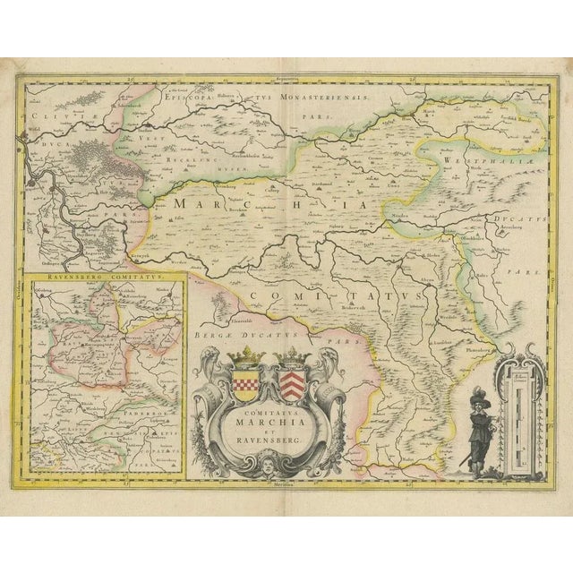 Map of the Marches and Ravensberg Countie, 1660 For Sale - Image 10 of 11
