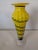 Mid 20th Century Yellow and Blue Murano Blown Glass Vase For Sale - Image 4 of 4