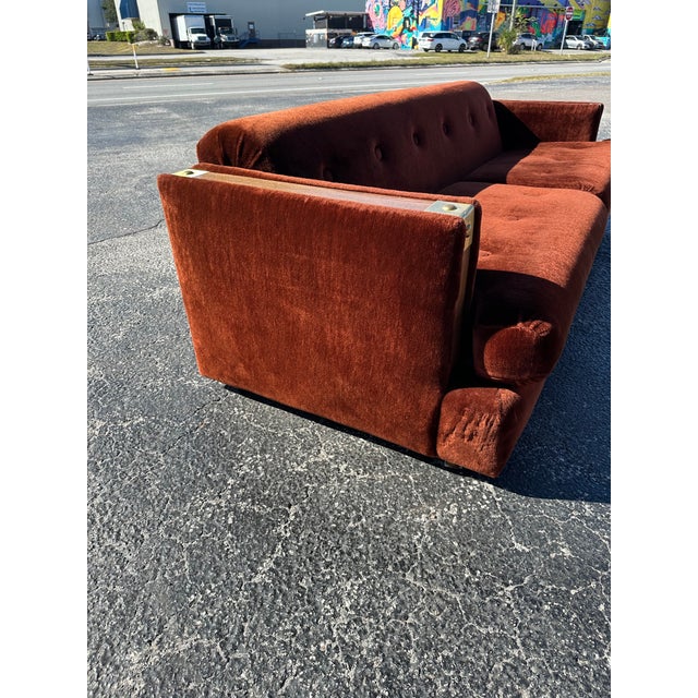 Vintage 1970’s Faux Fur Sofa For Sale - Image 10 of 11