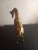 Contemporary 1970s Solid Hammered Brass Giraffe Figurine For Sale - Image 3 of 8