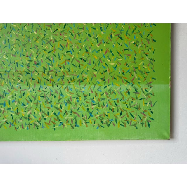 Oversize 1980’s Vintage Expressionist Abstract Acrylic on Canvas Painting, Unframed For Sale In Miami - Image 6 of 12