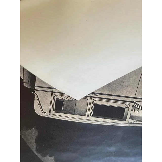 Vintage Black and White Poster by Berliet- Draeger, 1929 For Sale - Image 6 of 12