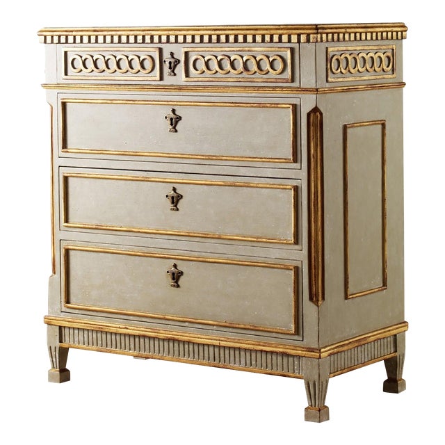 Modern History Painted Regency Chest For Sale
