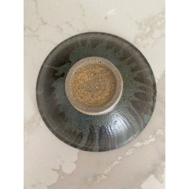Vintage Artist Mark Hansen Hand Decorated Studio Bowl Pottery For Sale - Image 4 of 7
