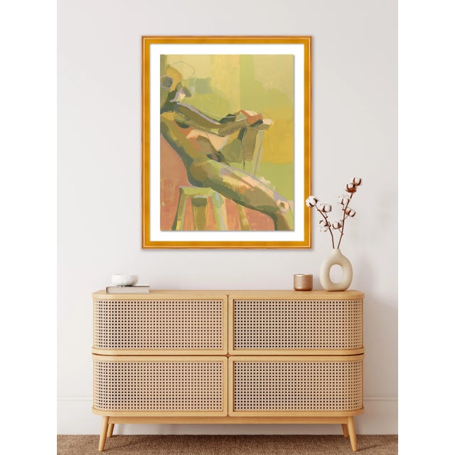 Portraiture Sun Drenched by Katherine Corden Bellisario, Art Print in Gold Frame, Large For Sale - Image 3 of 4