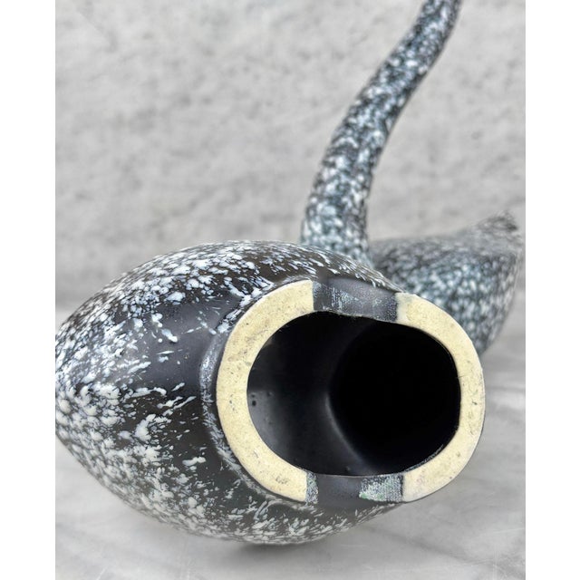 Black Mid-Century California Pottery Black & White Swan Sculpture - a Pair For Sale - Image 8 of 8