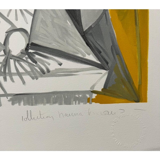 Late 20th Century Pablo Picasso Estate Hand Signed Lithograph Abstract Cubist Composition, 1982 For Sale - Image 5 of 9