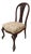 Antique Georgian Mahogany Side Chair With Tapestry Upholstery For Sale