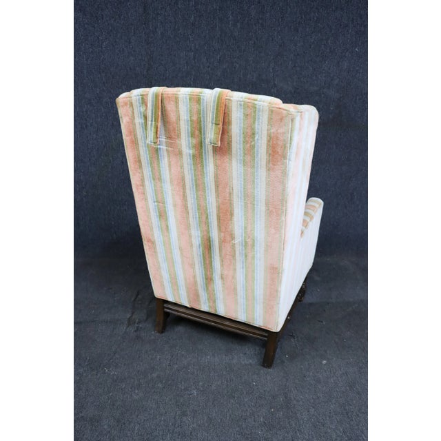 Onyx Mid 20th Century Ethan Allen Wingback Chairs- a Pair For Sale - Image 8 of 10