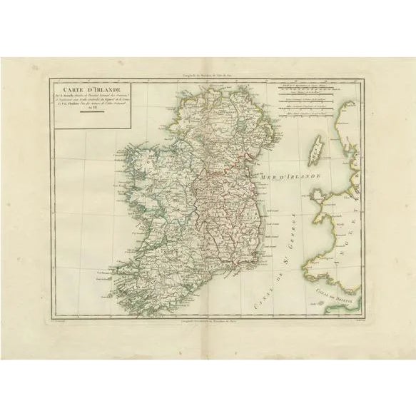 Map of Ireland, 1802 For Sale