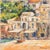 1990s Pino Romanò, Red Boat in Scilla, Oil Painting, 1990s For Sale - Image 5 of 5