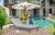 Sardinia Outdoor Chaise With Aluminum Metal Frame - Gray For Sale - Image 9 of 11