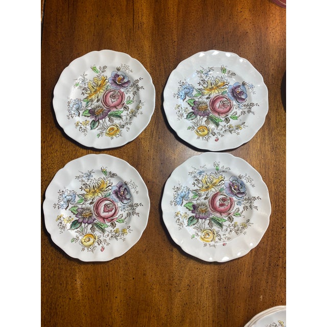 1990s 1990s Johnson Brothers Sheraton Desert Plates- Set of 4 For Sale - Image 5 of 8