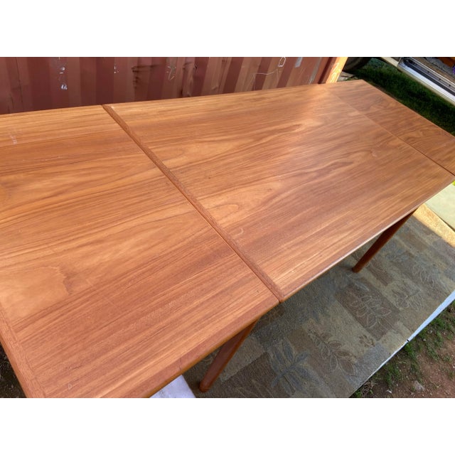 Vintage Modern Ansager Mobler Teak Danish Extendable Table For Sale In Sacramento - Image 6 of 12