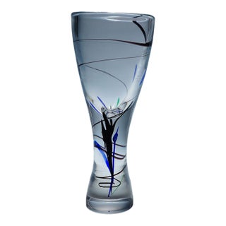 Vase of the Abstracta Series, Vicke Lindstrand for Kosta, Sweden 1950s For Sale