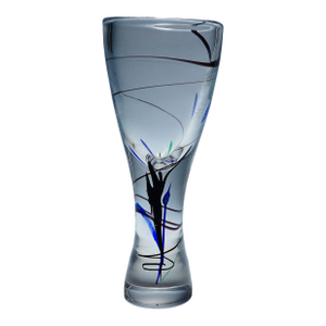 Vase of the Abstracta Series, Vicke Lindstrand for Kosta, Sweden 1950s