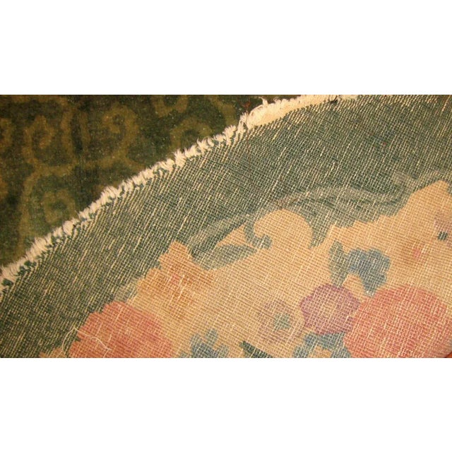 Art Deco 1920s Handmade Antique Art Deco Chinese Rug 5' X 7.10' For Sale - Image 3 of 7