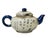 Sculpture Materials 1980s Asian Oriental Zisha Clay White Glaze Scenery Graphic Display Art Teapot For Sale - Image 7 of 15
