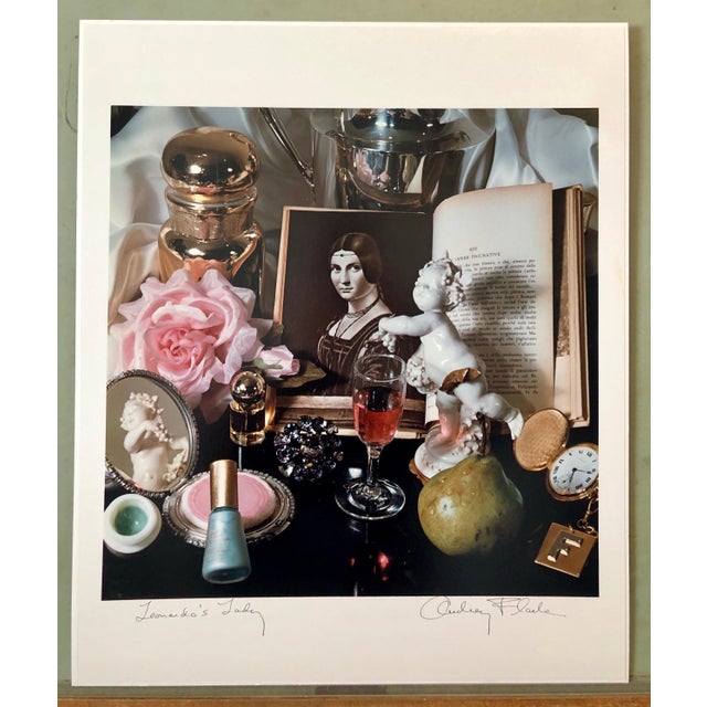 Photorealism Audrey Flack, Pop Art Vintage Photograph Dye Transfer Print "Leonardo's Lady" Audrey Flack, 1983-1984 For Sale - Image 3 of 11
