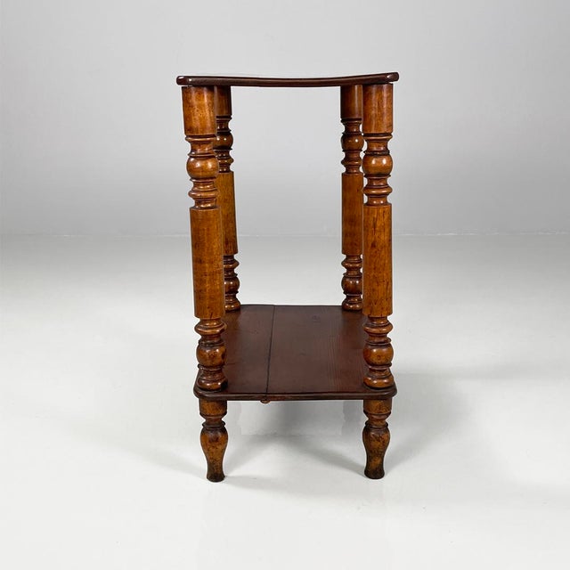 Italian Wooden Coffee Table with Decorated Legs, 1890s For Sale - Image 3 of 18