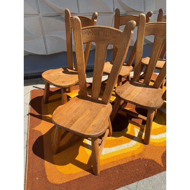 1960s Brutalist Chair in Oak by De Puydt, 1960s For Sale - Image 5 of 12