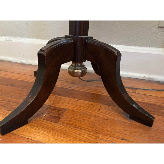 Frederick Cooper 1990s Neoclassical Frederick Cooper Candlestick Lamp Table For Sale - Image 4 of 12