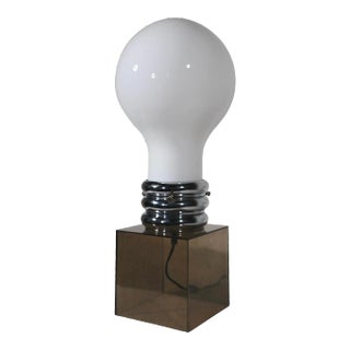 Pop Art Space Age Light Bulb Table Lamp C. 1970's For Sale