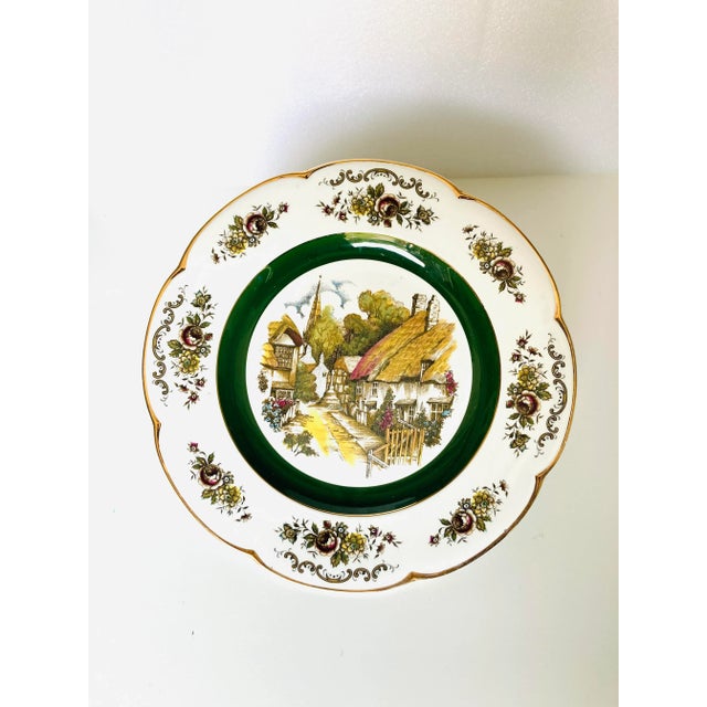 Vintage Ascot Service Plate by Wood and Sons England Decorative Wall Plate For Sale In New York - Image 6 of 6
