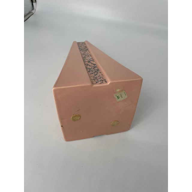 Haeger Pink With Faux Marble Obelisk Vase For Sale In Greenville, SC - Image 6 of 8