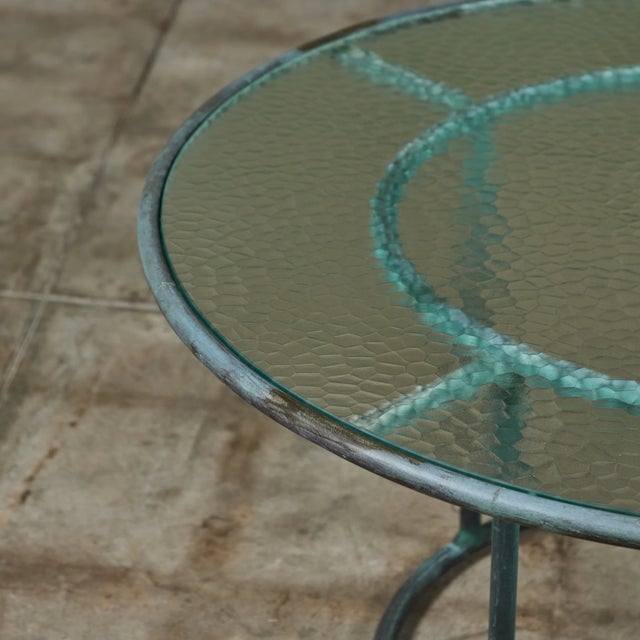 Walter Lamb for Brown Jordan Round 36" Bronze Patio Coffee Table For Sale - Image 12 of 12