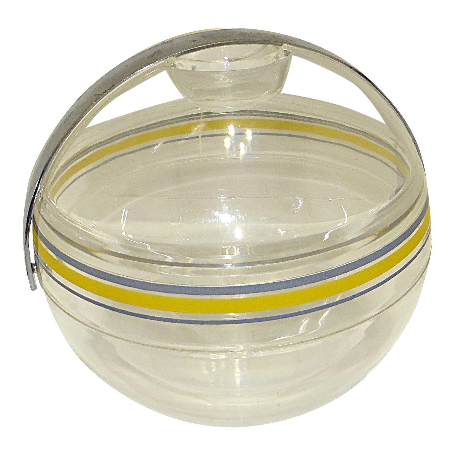 レアGuzziniグッチーニアイスバケットPaoloTilche(スペースエイジ Space Age Acrylic Glass Ice Bucket Stella by Paolo Tilche for