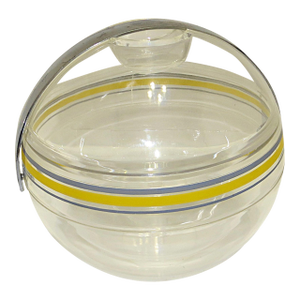 Space Age Acrylic Glass Ice Bucket Stella by Paolo Tilche for Guzzini, 1970s