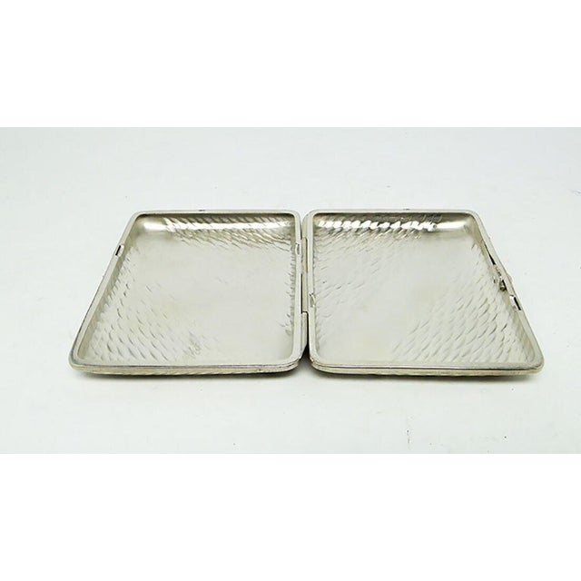 Silver Cigarette Case from Plewkiewicz, Poland, 1920s For Sale - Image 8 of 10