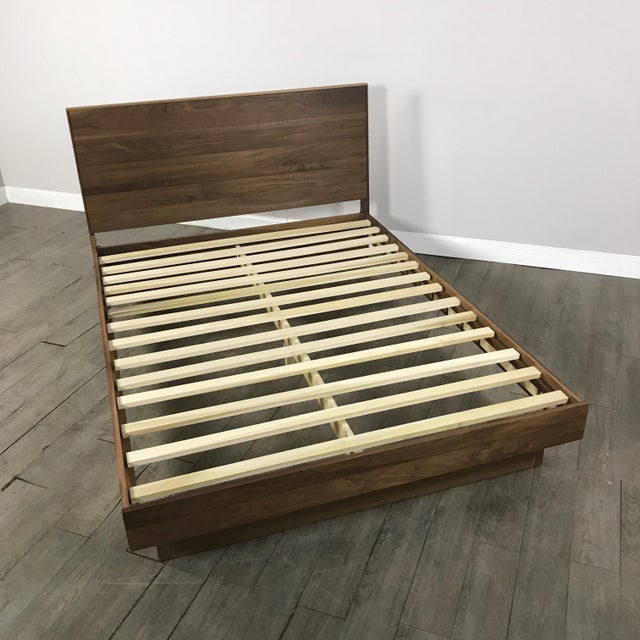 Room & Board Walnut Queen Bed Frame Chairish