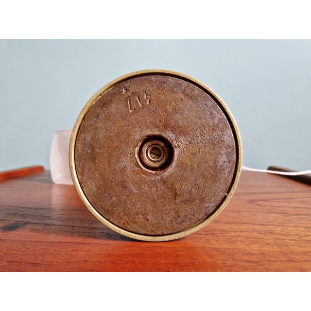 Art Deco Bronze Desk Lamp with Glass Shade by Charles Schneider, 1920s For Sale - Image 18 of 18