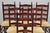 Primitive Rustic Ladder Back Woven Rush Seat Dining Side Chairs - Set of 6 For Sale - Image 11 of 14