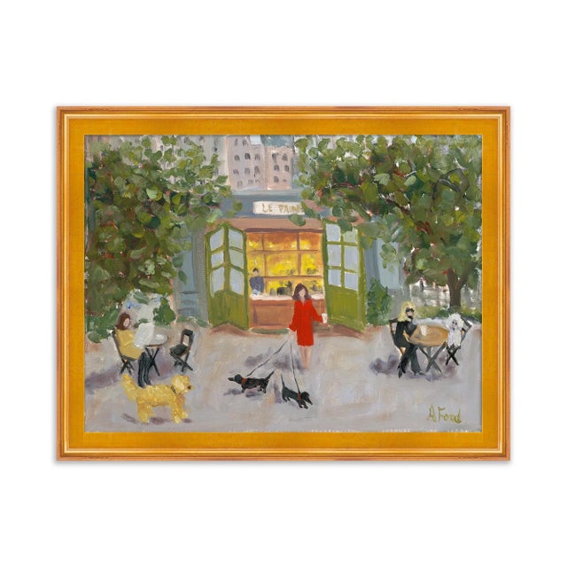 Alice Ford Bryant Park by Alice Ford in Gold Frame, Small Art Print For Sale - Image 4 of 4