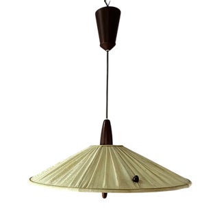 Hanging Lamp in Teak from Temde For Sale