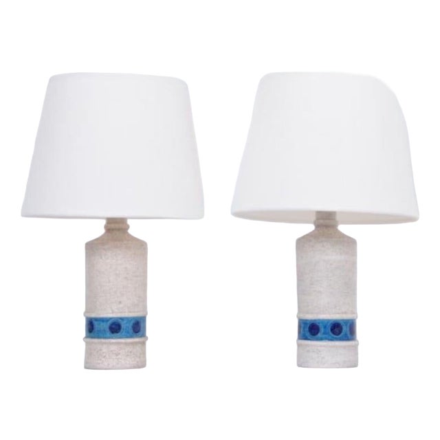 Ceramic Table Lamp Bases by Aldo Londi for Bitossi, 1970s, Set of 2 For Sale