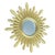 Plastic Convex Sunburst Mirror in Gold Resin For Sale - Image 7 of 10