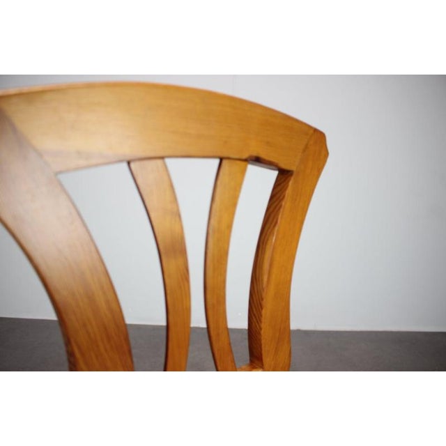 Wood Vintage Czechoslovak Folk Farmhouse Chair in Wood, 1940s For Sale - Image 7 of 9