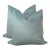 Elegant Celeste Blue High End Mohair Blend 22" Pillows - A Pair For Sale