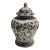 Late 20th Century Chinese Blue & White Porcelain Ginger Jar, Stamped For Sale