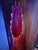 1960s 1960s Large Le Smith Diamond Butt 16 Fingers Swung Vase Amberina 24 Gorgeous Red For Sale - Image 5 of 11