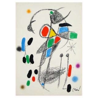 Joan Miró, Maravillas Con Variations Acrosticas 18, 1975, Lithograph For Sale