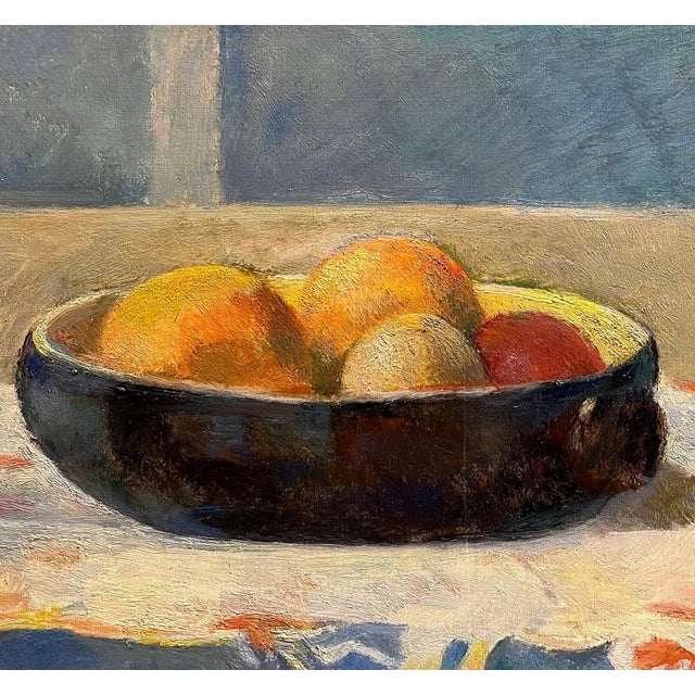 Modern Fernand Blondin, Blue Bottle, Oil on Canvas For Sale - Image 3 of 9