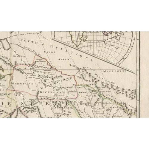 Black Antique Map of the Middle East, 1795 For Sale - Image 8 of 11