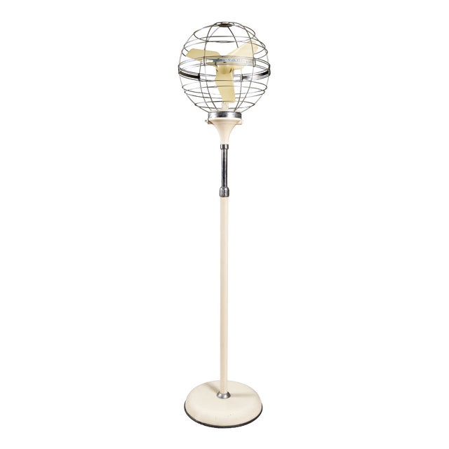 Zodiaco Pedestal Fan in Metal and Plastic by San Giorgio, 1950s For Sale